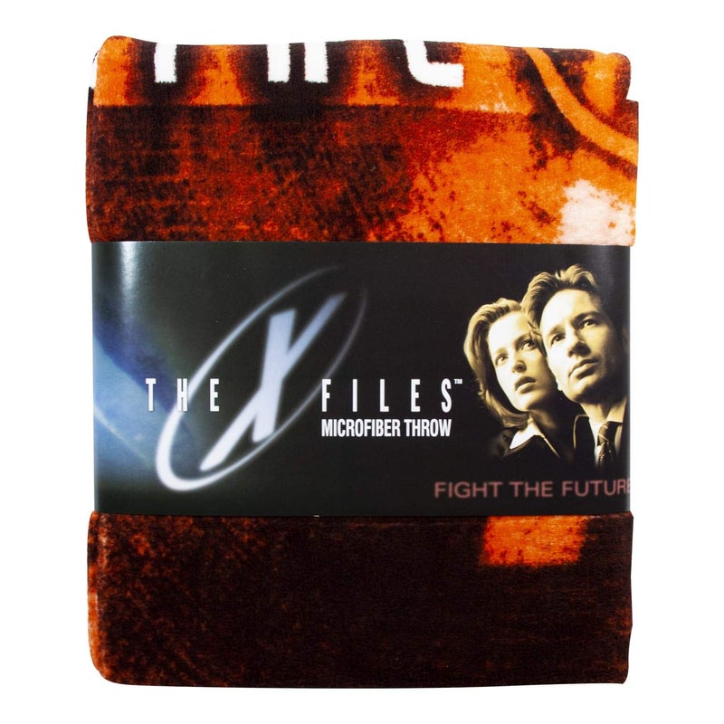 Seven20 منتجات Seven20 من ملفات X | بطانية فليس خفيفة بشعار X-Files | 50 × 60 بوصة - Image 1